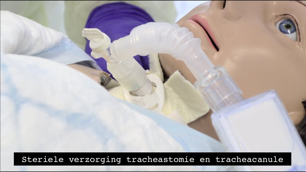 Steriele verzorging van een tracheastomie en tracheacanule
