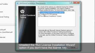 how to install hp uft 11.5 trial version