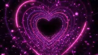 Pink Heart Tunnel Background 💖 Romantic Heart Lights Screensaver | Room Lighting Background 4K screenshot 2