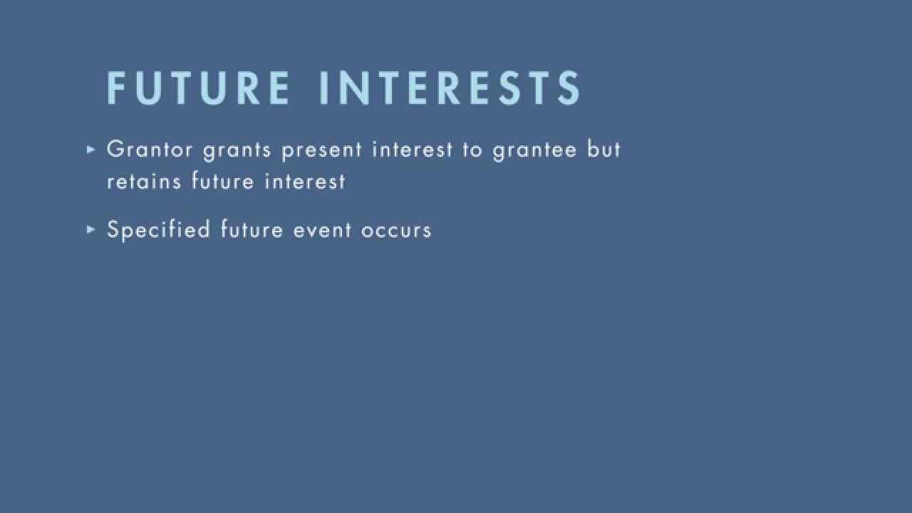 Property Law tutorial Fee Simple Estates and Their Future Interests