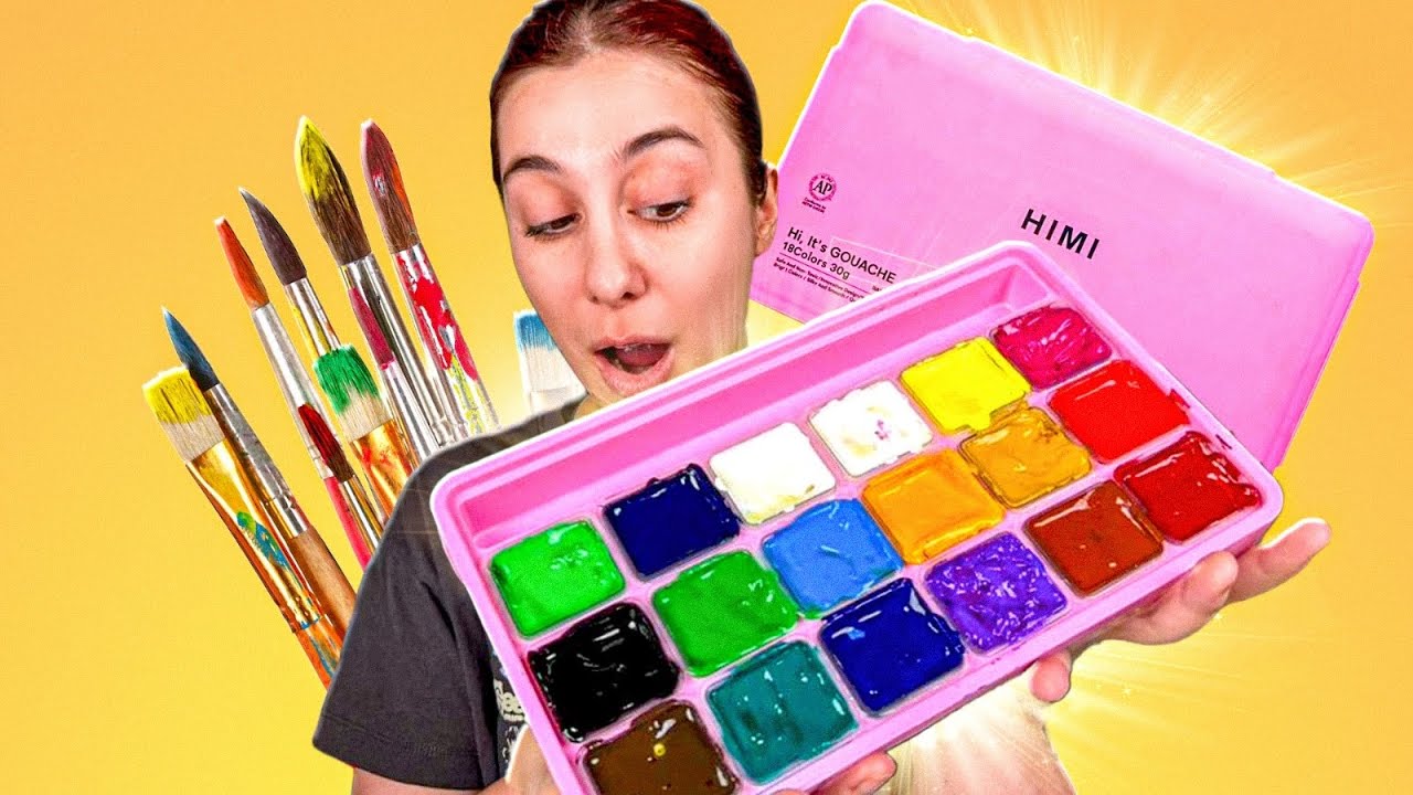 Las pinturas VIRALES que parecen GELATINA (Himi Gouache Reseña)
