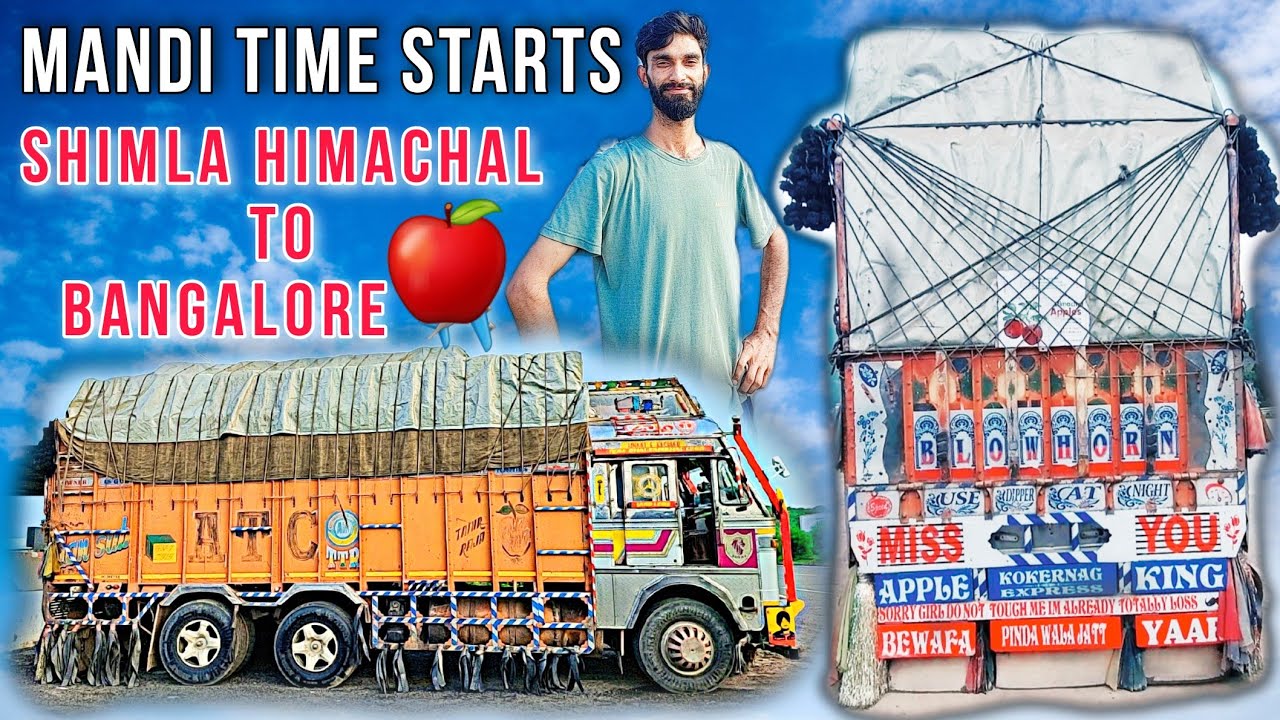 Fruit King👑 Mandi Time Starts (Shimla Himachal To Bangalore Flight