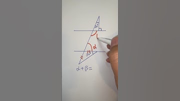 Basic geometry: Angles of triangle | Parallel lines #angle #angles #shorts