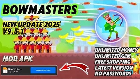 Bowmasters Mod Apk 9.5.1 Unlimited Money Unlimited Gem Latest Version 2025 Update!
