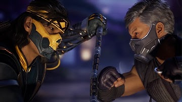 Mortal Kombat 1 - Takeda vs Smoke | All Intro/Interaction Dialogues