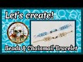 Let&#39;s Create Beaded Chainmail Bracelet &quot;Blue Ocean&quot; Tutorial ✂📏 BeeBeeCraft Edition