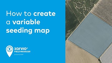 How to create a variable seeding map in xarvio FIELD MANAGER