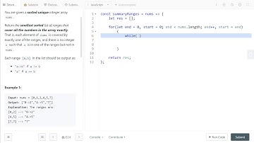 LeetCode 228. [easy] Summary Ranges