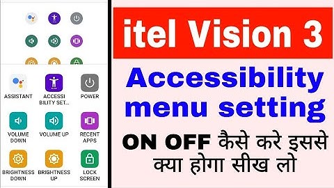 Itel vision 3 me Accessibility menu setting on/use kaise kare ।itel vision 3 Accessibility menu