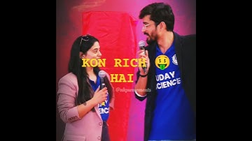 RITIK SIR VS SAMRIDDHI MAM KIS KON JADA RICH 🤑 HAI #physicswallah #pw #ritiksir #samriddhi #funny