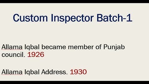Custom Inspector BATCH-1 Solved Past Paper