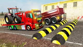 Trucks vs Speed Bumps #2 | BeamNG.DRIVE