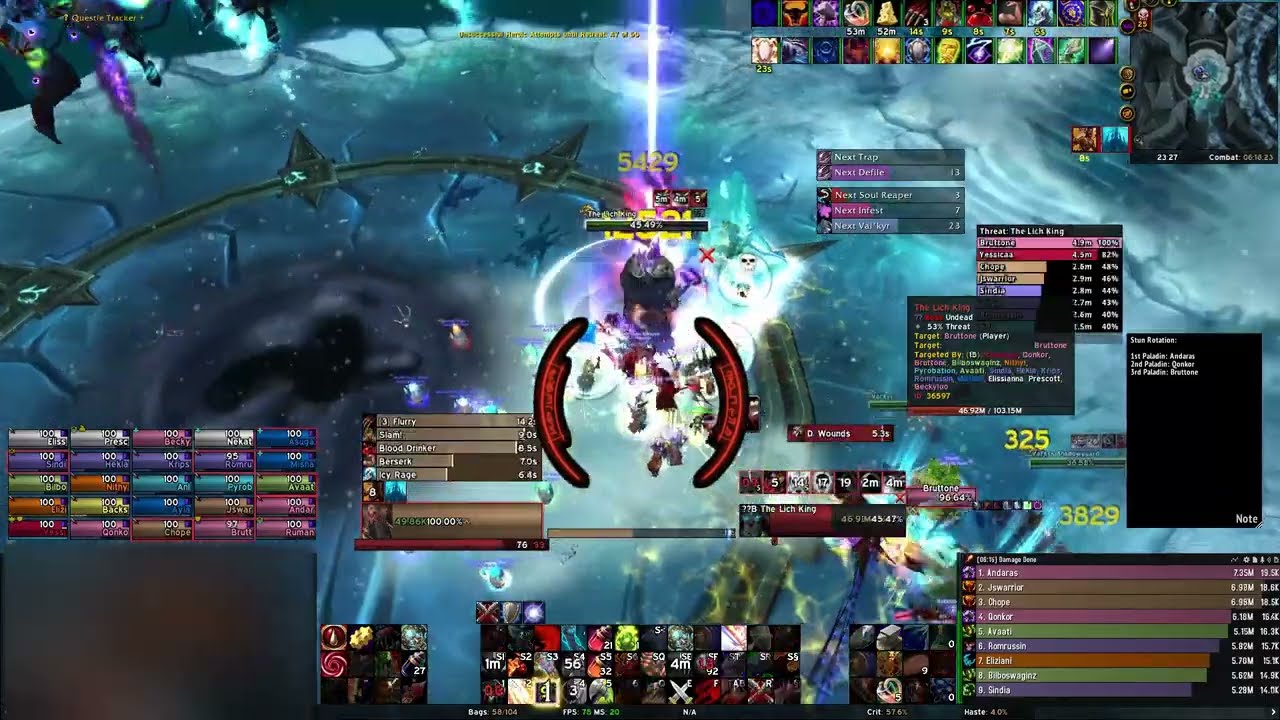 WoW WotLK Classic - Resisted vs Lich King 25 hc (guild's first kill)