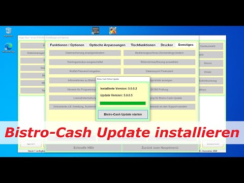 Kassenprogramm Bistro-Cash: Update installieren