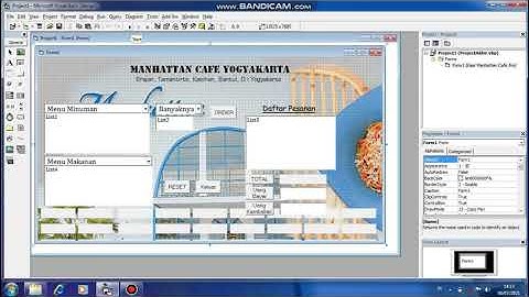 Presentasi Tugas Akhir Aplikasi Desktop Kasir Cafe Menggunakan Visual Basic 6.0