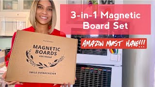 3-in-1 Magnetic Dry Erase Blackboard Planner Review | AMAZON MUST HAVE!!!