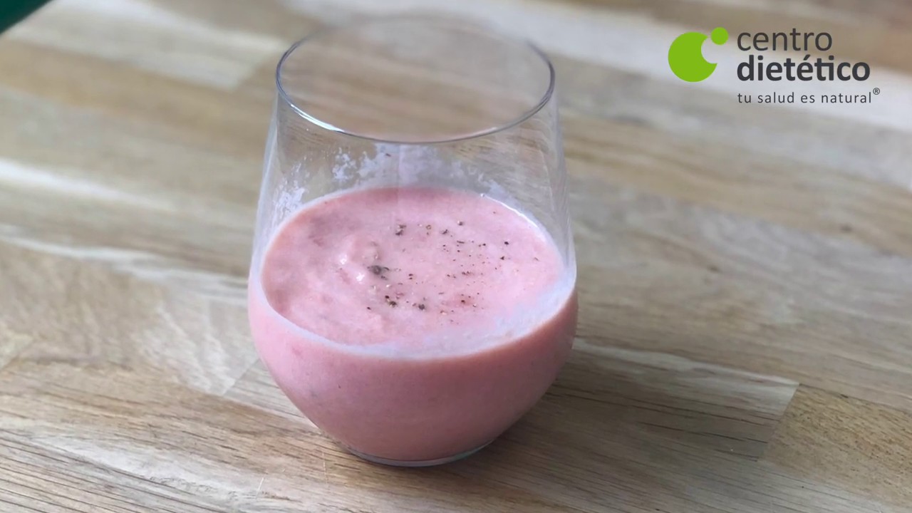 Gazpacho de calabacín y tomate