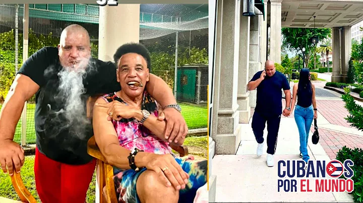 Pintor castrista Michel Mirabal en Miami burlndose...
