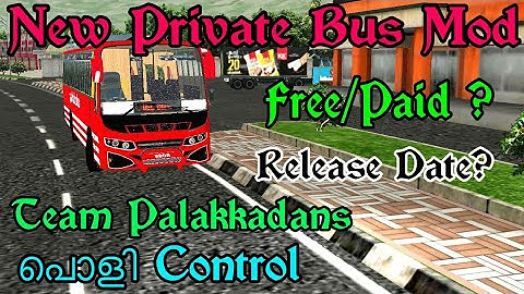 New Private Bus Mod By Team Palakkadans (BUSSID MODS)
