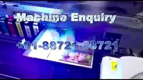 A4 Size Flatbed UV Printer In India | Small Size UV Printing Machine +91-88721-88721