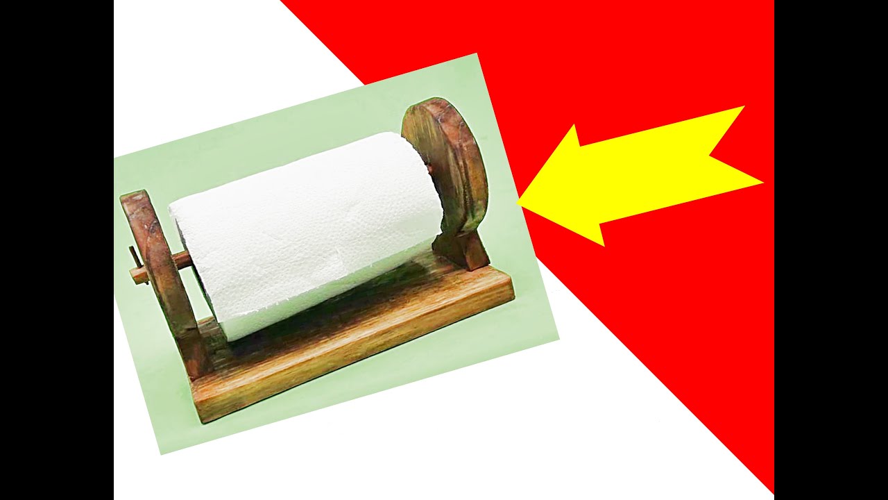 Reciclando madeira fazendo Porta papel Toalha de Mesa