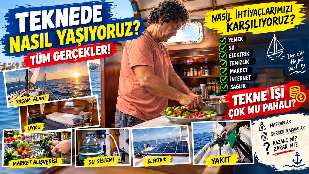 ⁣TEKNEDE TAM ZAMANLI YAŞAMAK AKIL KÂRIMI YOKSA BOŞ İŞMİ? #tekne #teknedeyaşam #tekneturu #olta #balık