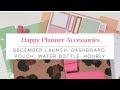 Winter Release | Happy Planner Accessories | Dashboard, Pouch, Water Bottle, Hourly Sheets