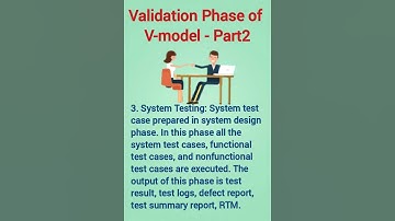 V model validation phase | part-2 #shorts #sdlc