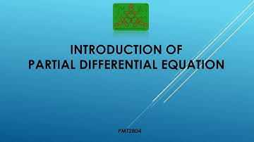 Introduction to Partial Differential Equations | MSc Mathematics