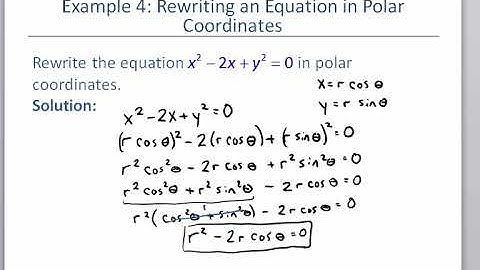 Math 127 Section 8.2 Polar Equations
