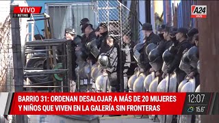 🚨 Ordenan desalojo en un edificio del Barrio 31