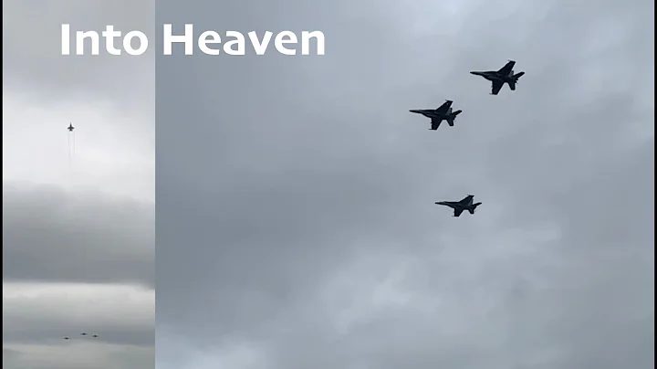 George HW Bush 21 aircraft missing man flyover