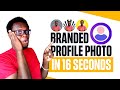 How to make a BRANDED PROFILE PHOTO DESIGN IN 15 SECONDS   Business Tool Review   African Geek