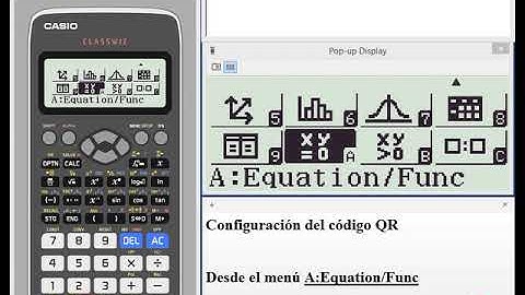 Aprende a configurar el código QR de tu calculadora fx-991EX