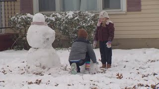 Sherman on the Texas-Oklahoma border covered with snow Thursday