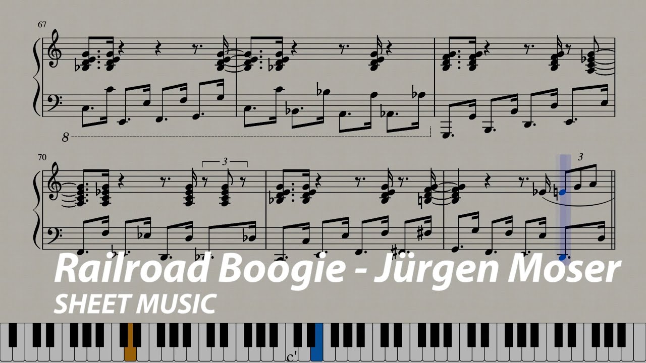 Railroad Boogie Jürgen Moser (+ Sheet Music) YouTube