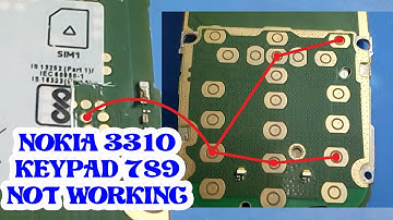 Nokia 3310 keypad 789 not working