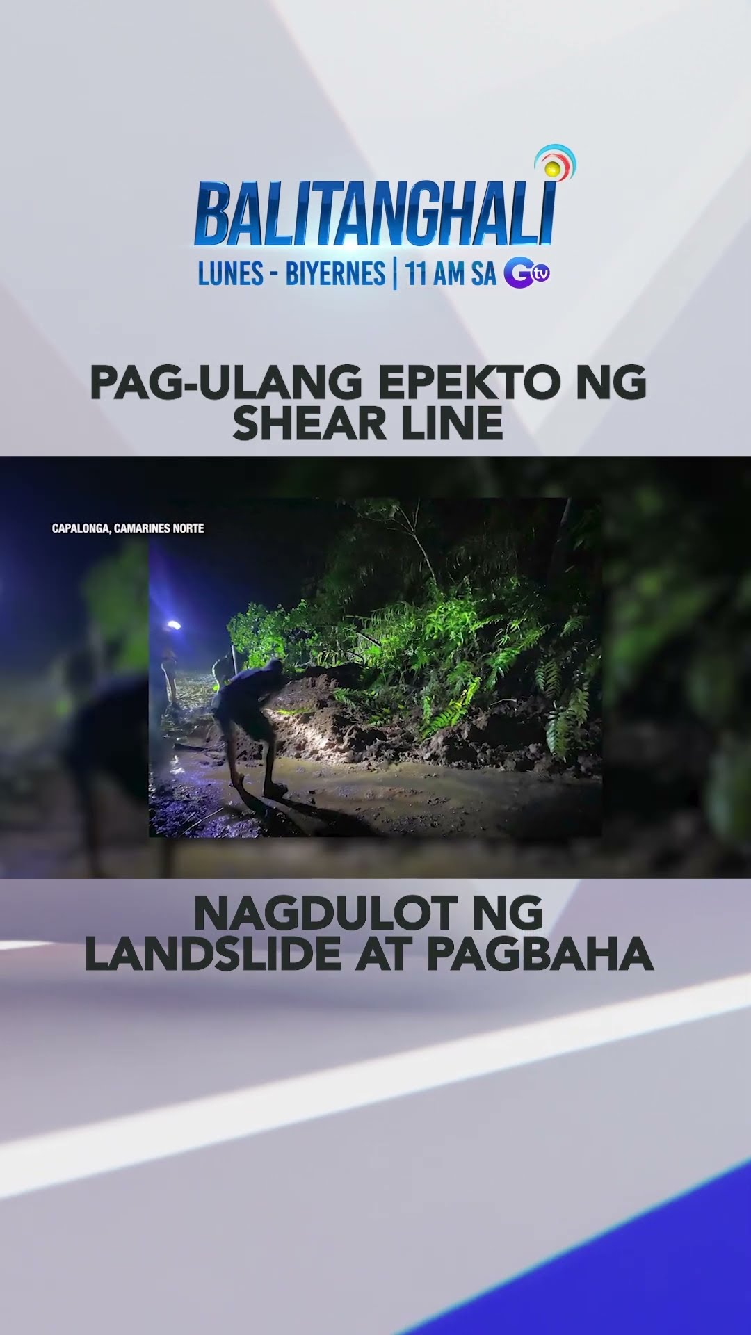 Walang tigil na pag-ulan, nagdulot ng landslide at pagbaha sa ilang lugar... #shorts | Balitanghali