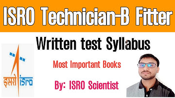 Isro Technician B Syllabus And Exam Pattern | isro fitter syllabus | Book