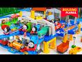 Plarail Shinkansen ☆ Construction Takara Tomy Plarail Mega Station Building &amp; Modern Subway System