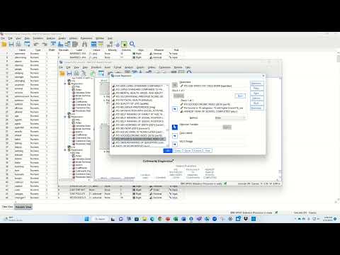 Regression in IBM SPSS