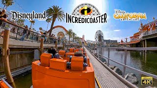 Incredicoaster On Ride 4K POV Disney California Adventure Disneyland 2023 06 02