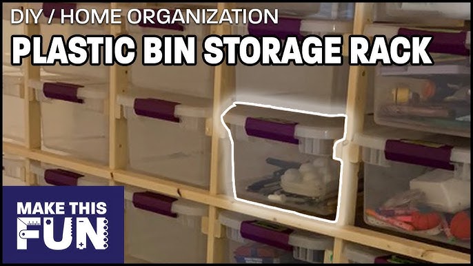 Rack for garage storage bins : r/somethingimade