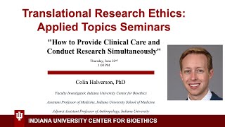 TREATs Talk: "How to Provide Clinical Care and Conduct Research Simultaneously"