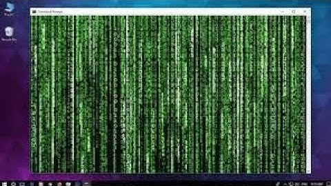 How to make matrix effect using Windows 10 | Command Prompt