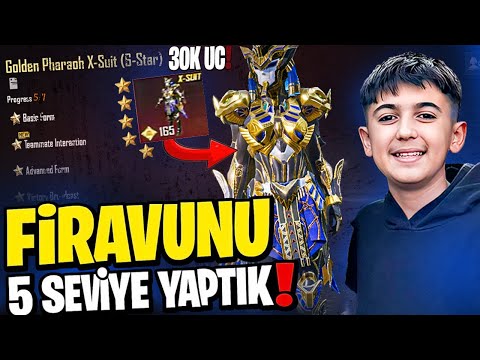 FİRAVUN X-SUIT 5 YILDIZ YAPTIK! 30K UC GİTTİ 😱 | PUBG Mobile