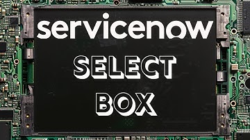 How to Make a Select Box Variable on a Catalog item with Variables in Servicenow