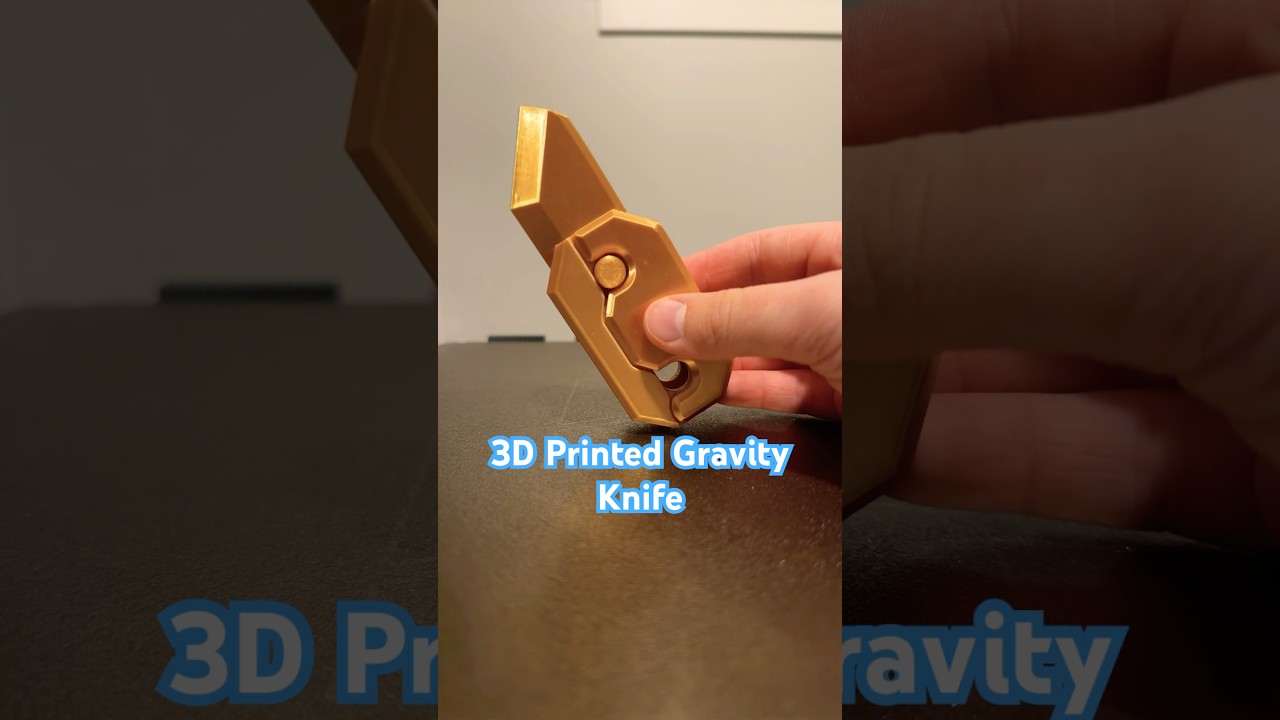 3D Printed Gravity Knife 