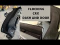 Flocking crx dash and door panels
