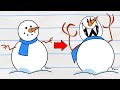 Snowman comes ALIVE | Boy &amp; Dragon | Cartoons for Kids | WildBrain Bananas